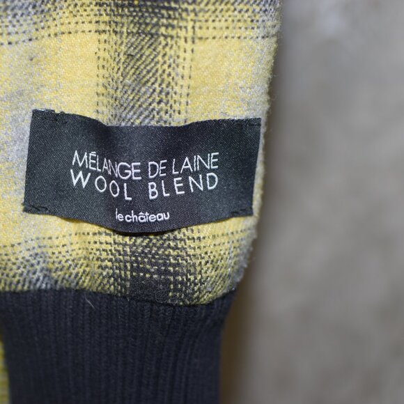 90’s Le Chateau Yellow Plaid Bomber Jacket - Picture 16 of 16